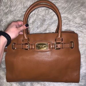 Brown leather Michael Kors purse